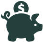 Piggy bank icon